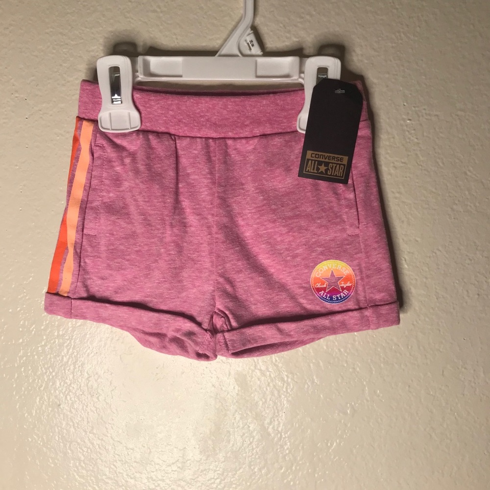 Kids girl all star raw edge shorts